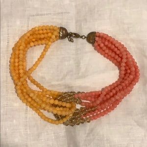 Glass/stone beaded necklace from Anthropologie